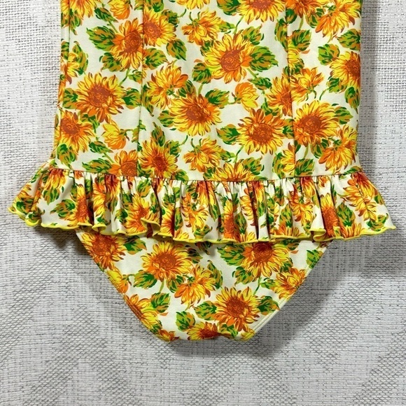 Tallow by free people sunflower floral ruffle one piece bathing suit size 2 - Picture 8 of 8
